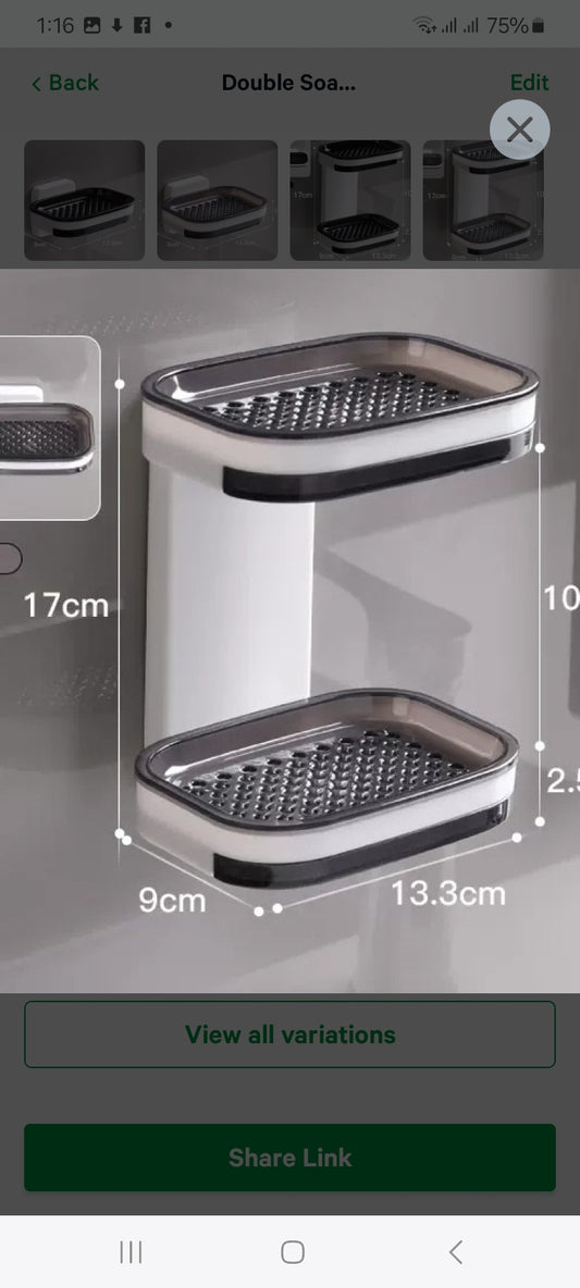 Double Soap Dish