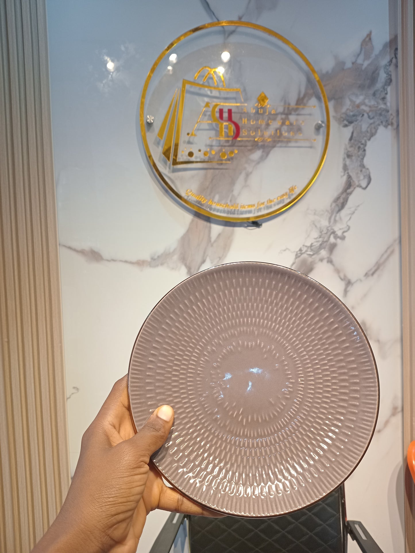 18pcs Grey Patterned Dinner Set YL18-41