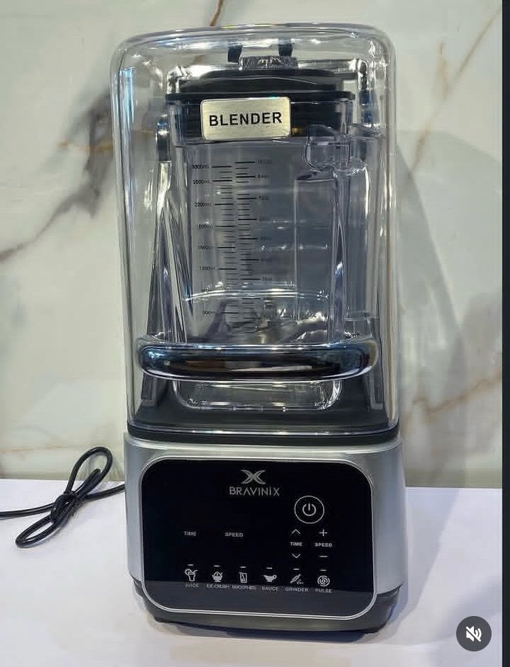 Bravinix 9850 pure copper coil Heavy duty commercial Soundproof blender