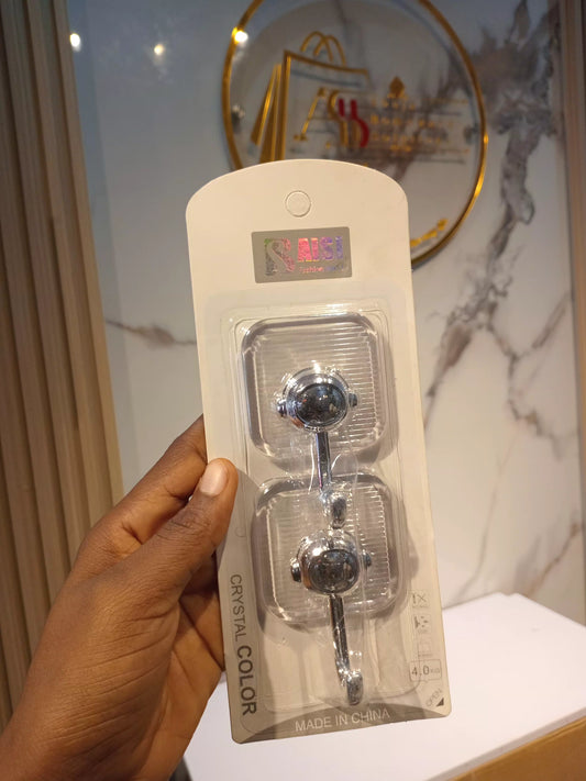 Luxury 2 piece acrylic adhesive hook