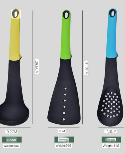 Plastic 6 Piece Cooking spoon set