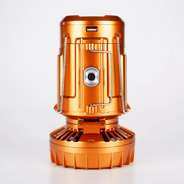 solar charging Camping Light with fan