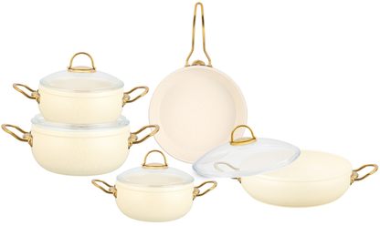 High quality Aluminium body with granite coated cookware set