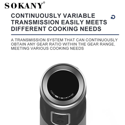 Sokany USB charging Cordless Rechargeable Immersion Hand Blender 02036