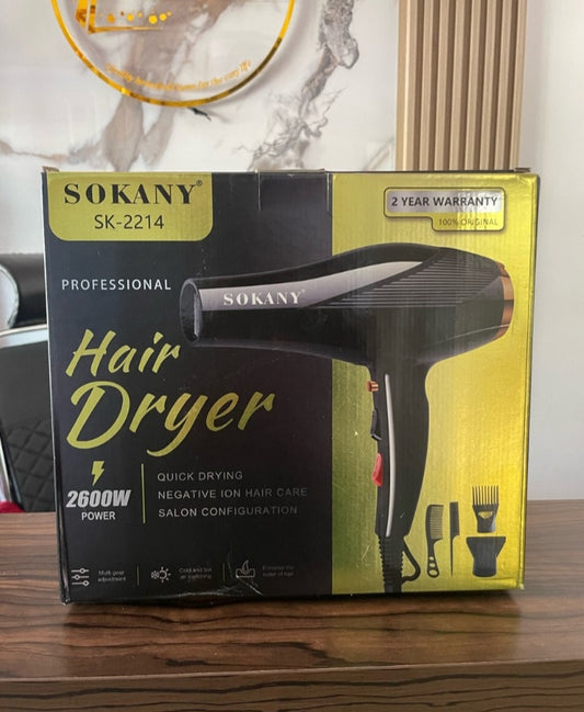 2600 watts sokany dryer set