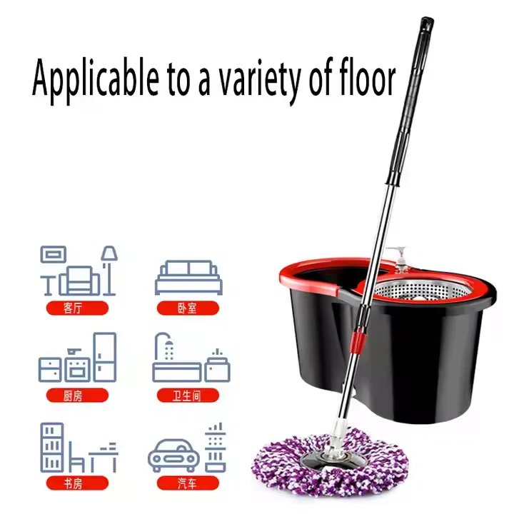 Household Mop And Bucket set with extra mop head
