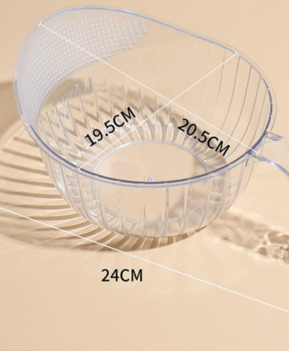 Acrylic straining bowl