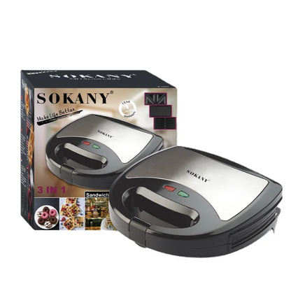 Sokany 3 in 1 sandwich maker