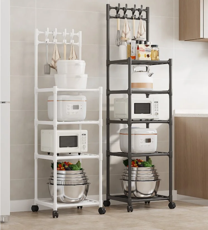 Multi-layer household movable rack