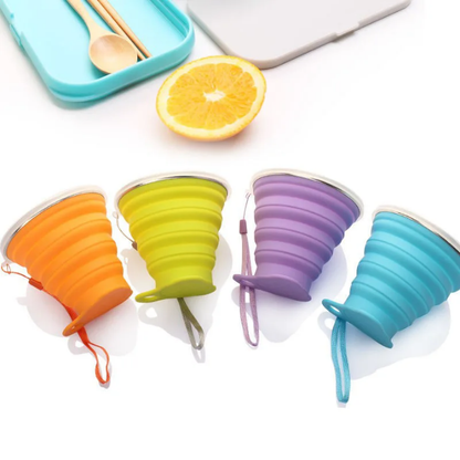 Foldable Cup with Lid