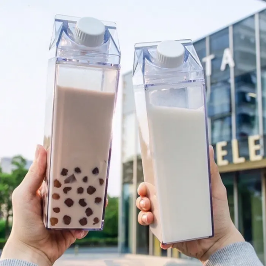 Acrylic milk carton Bottles