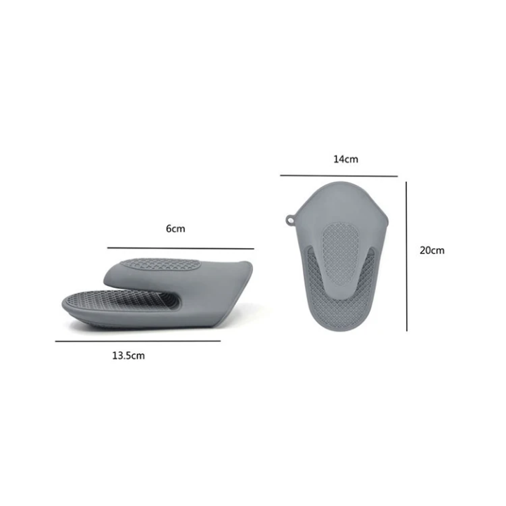 Silicone heat insulated glove