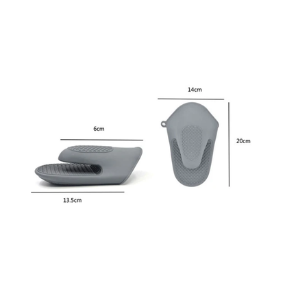 Silicone heat insulated glove