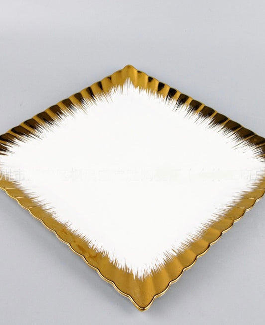 Gold Edge ceramic  plates