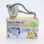 Manual metal citrus press