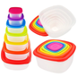 Rainbow Lids Fridge and Freezer bowls Set