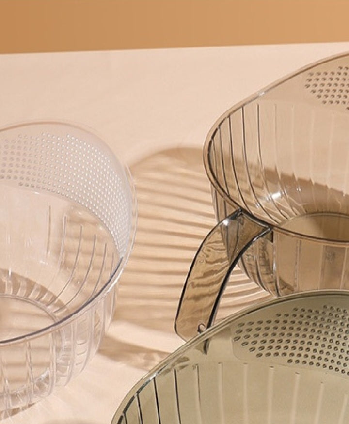 Acrylic straining bowl