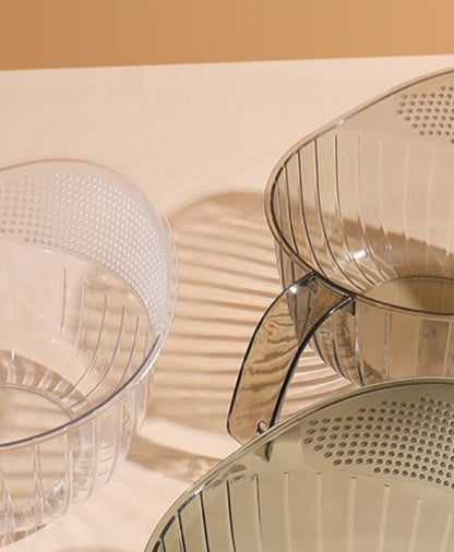 Acrylic straining bowl