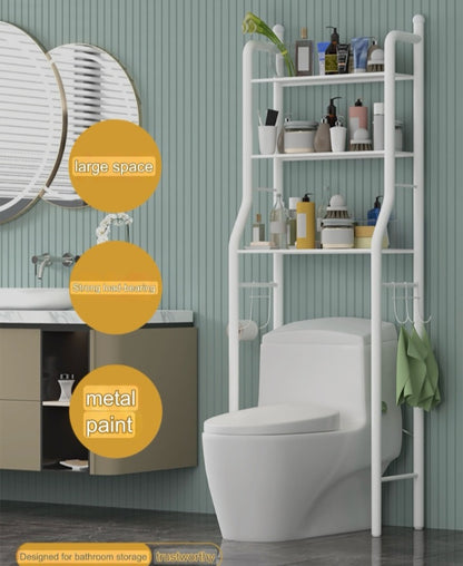 Floor Standing Toilet And Bathroom Storage Rack