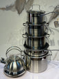Hausroland 12piece stainless steel pot HR102-4