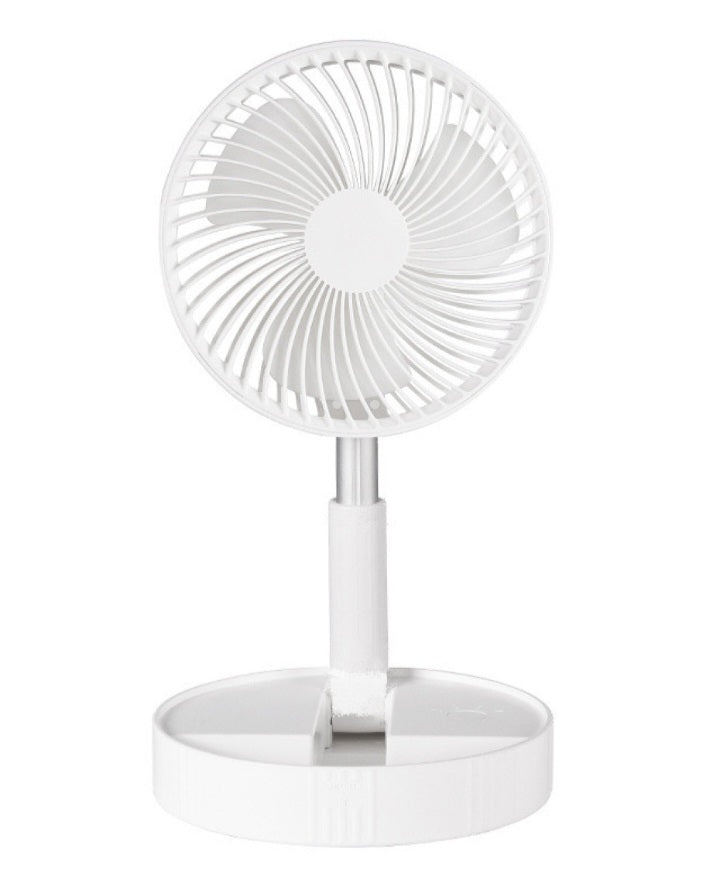 Foldable USB Chargeable  fan with Telescopic Rod