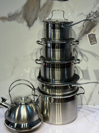 Hausroland 12piece stainless steel pot HR102-4