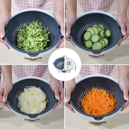 Wet Basket Vegetable Cutter And Drainer