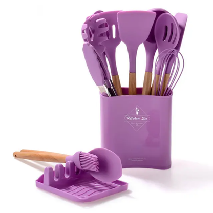 13 Pieces Silicone Cooking Utensils Set