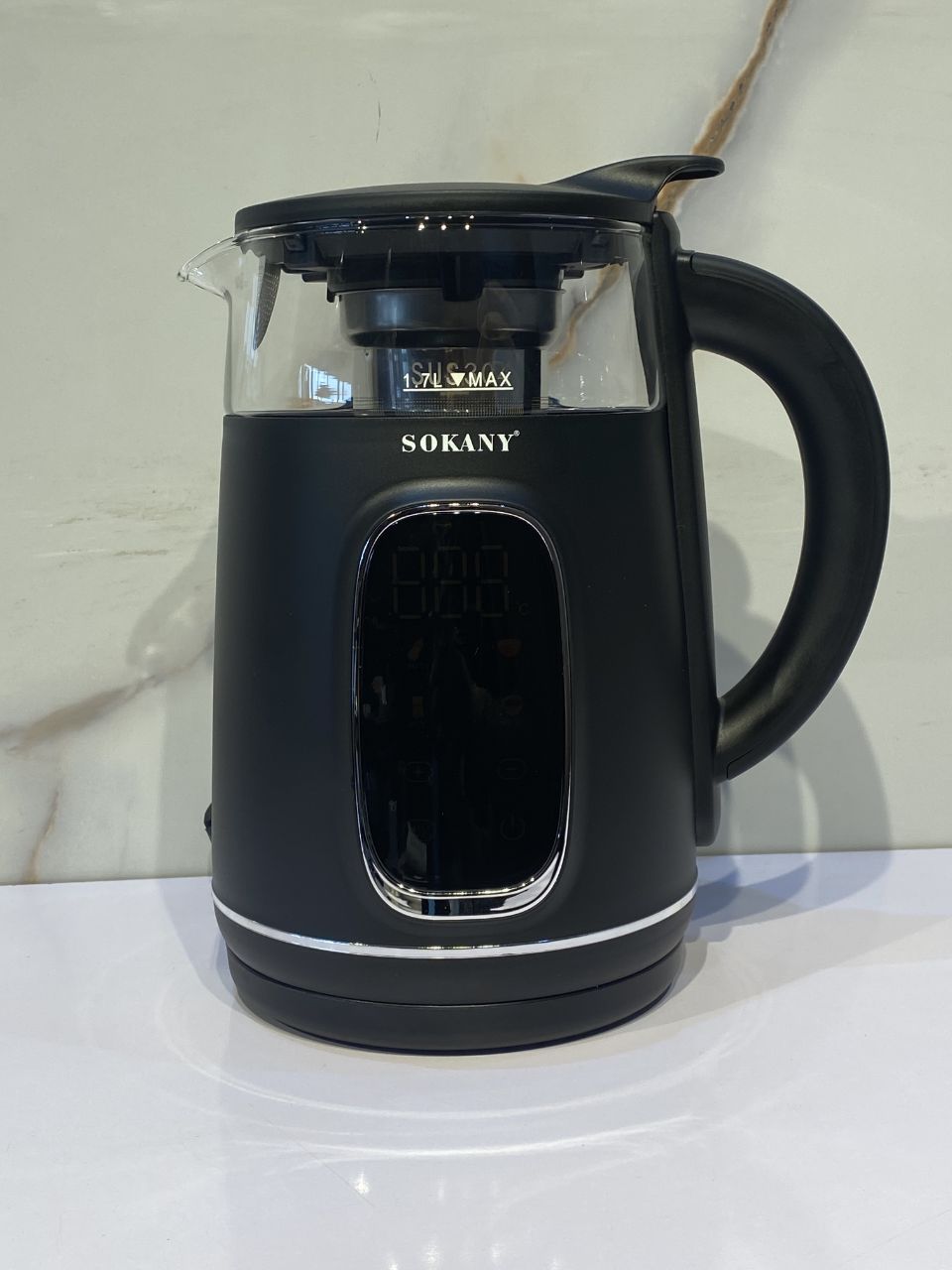2,200w Sokany Touch Screen High Power Electric Kettle 1.7L capacity