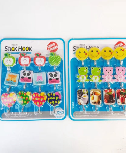 Character Sticker Hook Set