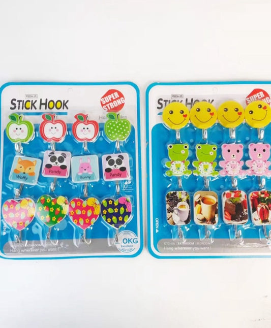 Character Sticker Hook Set