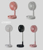 Foldable USB Chargeable  fan with Telescopic Rod