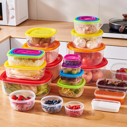 Rainbow Lids Fridge and Freezer bowls Set