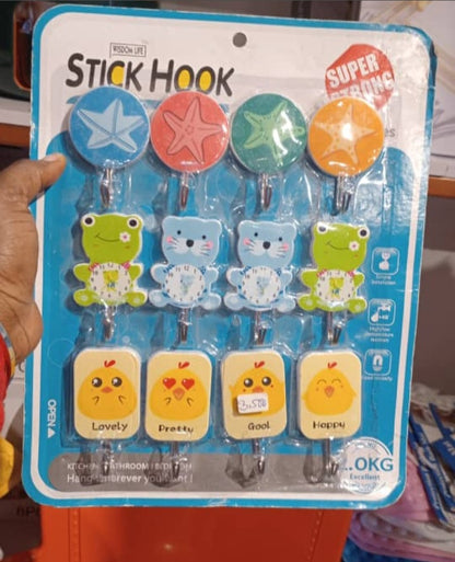Character Sticker Hook Set