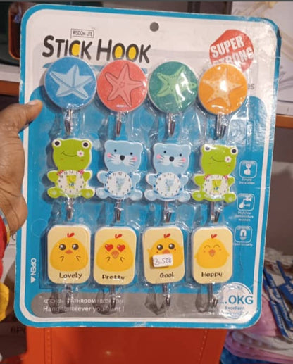 Character Sticker Hook Set
