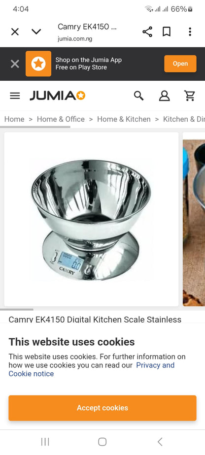 Camry kitchen scale