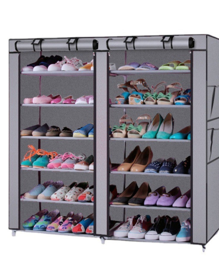 EasyCare Double Sided 6 Layer Shoe Rack