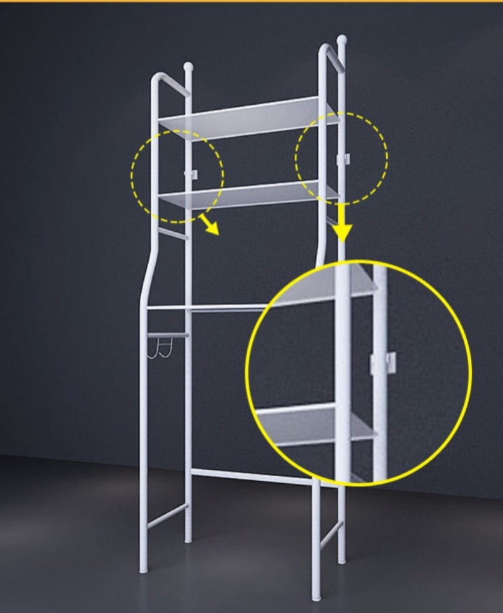 Floor Standing Toilet And Bathroom Storage Rack