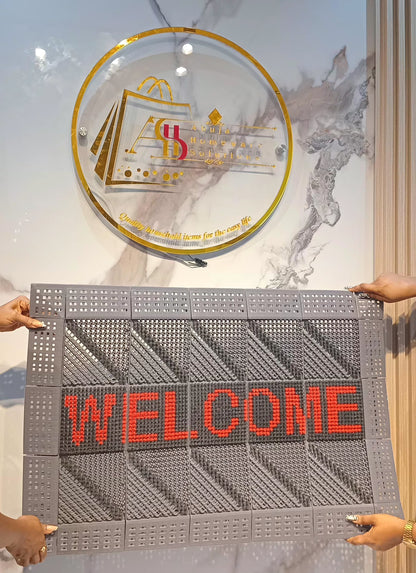 High quality Checkered welcome mat