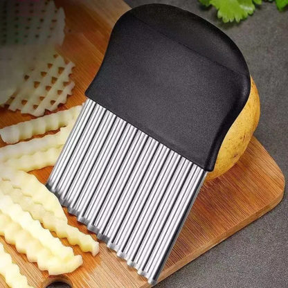 Stainless steel wavy knife