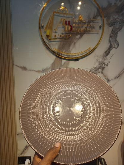 18pcs Grey Patterned Dinner Set YL18-41