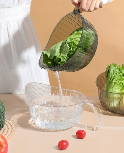 Acrylic straining bowl