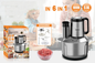 5L Sokany Electric multipurpose food processor with slicing and shredding disk. 1000 watts 0620