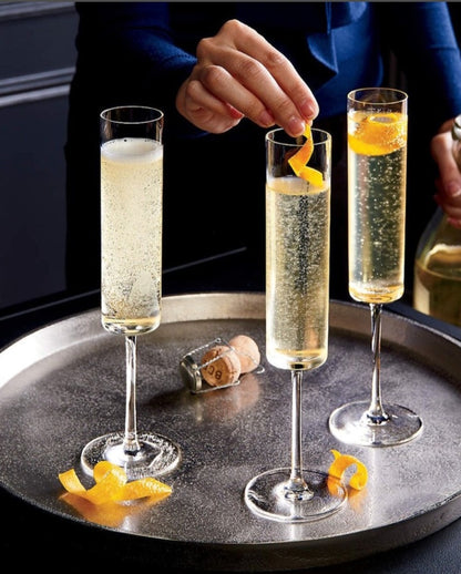 Vickers Champagne flutes  Glass By 6