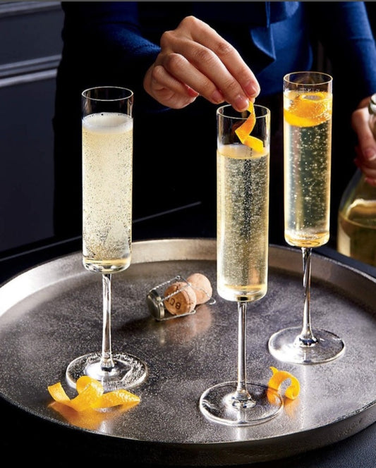 Vickers Champagne flutes  Glass By 6