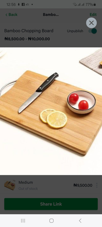 Bamboo Chopping Board