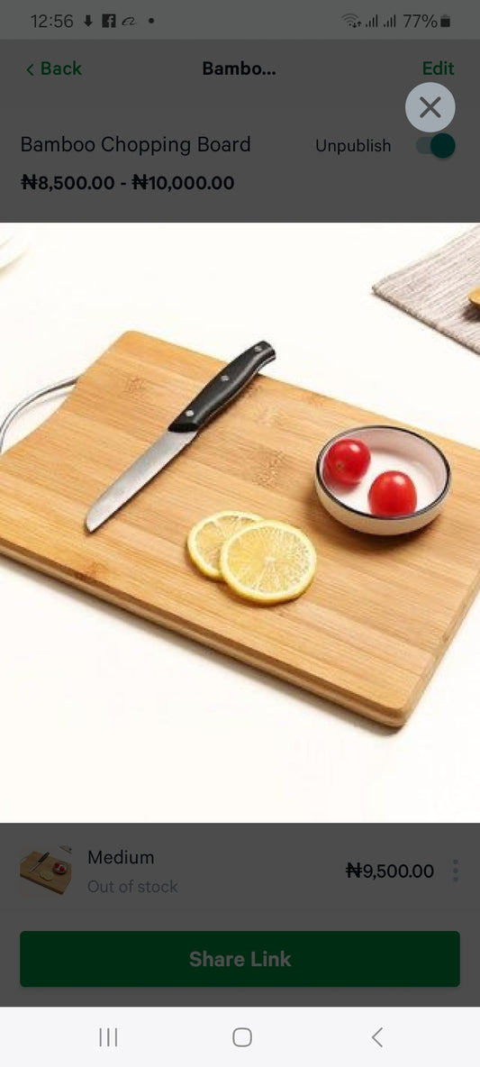 Bamboo Chopping Board