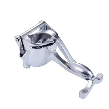Manual metal citrus press