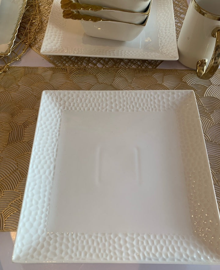 Square Patterned Plate Set