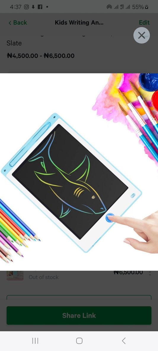 Kid's Writing And Drawing Slate